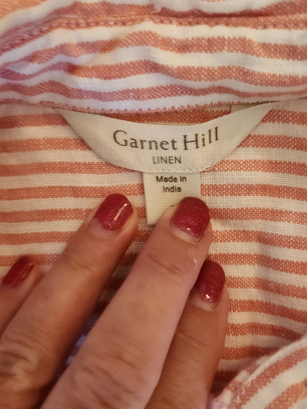 Garnet Hill Linen Relaxed Popover Shirtdress Sz Small - Picture 4 of 6